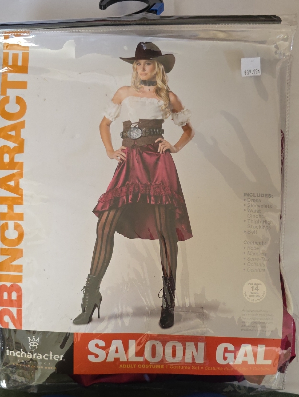 Saloon Gal Adul Costume